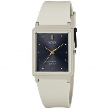 Casio POP Women's Quartz Watch with Black Dial and Beige Resin Strap MQ-38UC-8A