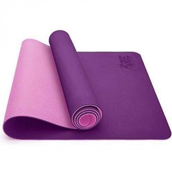 Esterilla de Yoga Antideslizante con Soga, 183 x 61 x 0,6 cm, Sin Ftalatos y Materiales Contaminantes