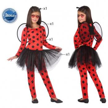 Disfraz para Niños 5-6 Años BB Carnival - Incluye Alas, Falda, Tocado y Mono de Vestir - 100 % Poliéster