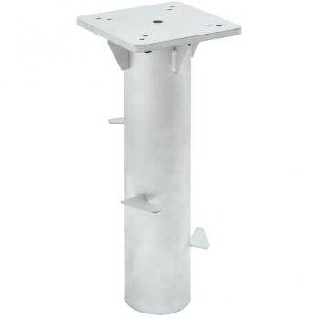 vidaXL In-Ground Parasol Base Silver 16x16x39.5 cm Steel