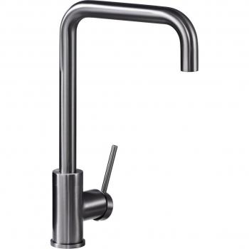 Grifo de cocina monomando con caño extraíble Imex Loira en acabado black gun metal