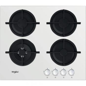 Encimera de gas Whirlpool AKT 625/WH con 4 zonas de cocción y acabado en color blanco