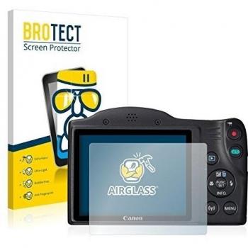 BROTECT Protector Pantalla Cristal Compatible con Canon PowerShot SX420 IS Protector Pantalla Vidrio - Dureza Extrema, Anti-Huellas, AirGlass
