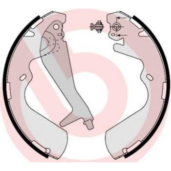 Juego de zapatas de frenos BREMBO S 30 514, kit de frenos de tambor