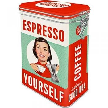 Nostalgic-Art Caja de café Retro Kitchen, Plastic, Diseño Vintage, 11 cm