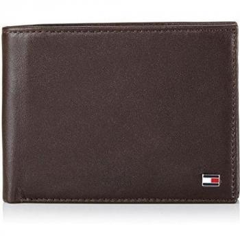 Tommy Hilfiger Eton CC and Coin Pocket - Cartera para Hombre, Color Brown 204, Talla 13x10x2 cm