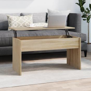 Sonoma Oak Coffee Table 102x50.5x52.5 cm Engineered Wood