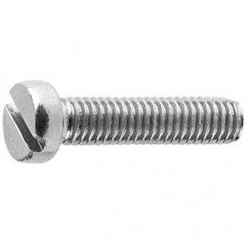 Tornillo Ranurado Cabeza Cilíndrica Zincado M5 x 40 - Caja de 250 Unidades