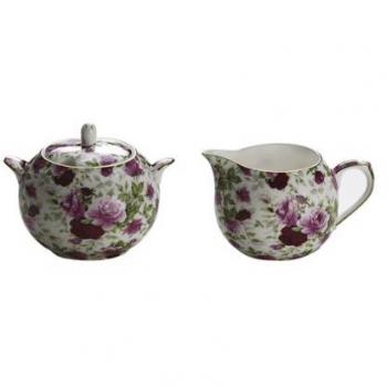 Maxwell & Williams Royal Old England Milch/Zucker-Set Rosenknospe, in Geschenkbox