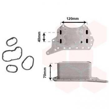 Enfriador de aceite VAN WEZEL 33013701 - Enfriador de aceite para motor, compatible con International Radiators Plus