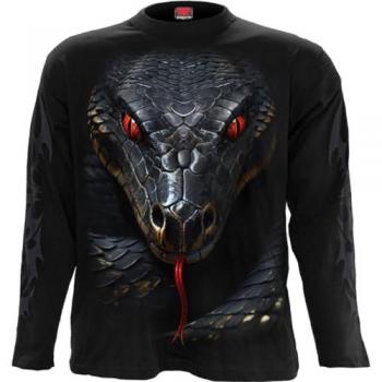 Spiral Basilisk Long Sleeve Shirt for Men - Black - Sizes M to XXL
