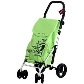 Carlett Lett 450 Carro de Compras, Aluminio, Verde, 69x42x29 cm