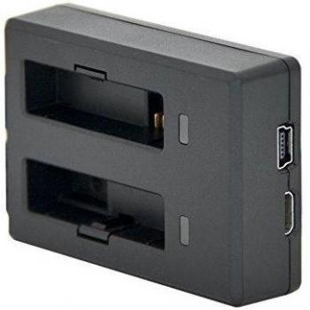 SJCam SJ-CHAR-M20 - Cargador Doble Original SJCAM Compatible con baterías del Modelo M20, Color Negro