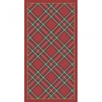 Alfombra Vinilo Antideslizante Roja Wales 52x100 cm, Lavable y Resistente al Calor para Pasillo, Cocina y Salón