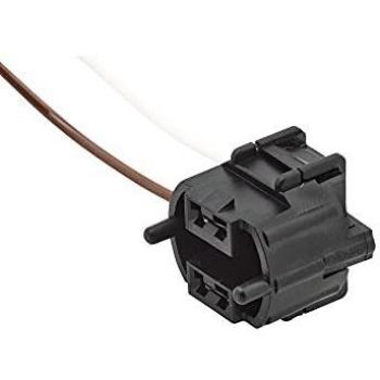 Conector HELLA 8KB863949011 - Tipo: Conector eléctrico, Polos: 2, Longitud de cable: 100/120mm, Colores: Marrón/Blanco