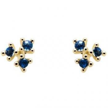 PENDIENTES PDPAOLA DAISY GOLD PLATA