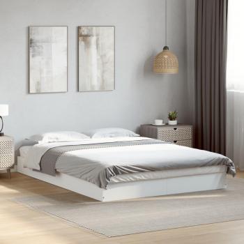 Cama de madera multicapa blanca 140x190 cm vidaXL