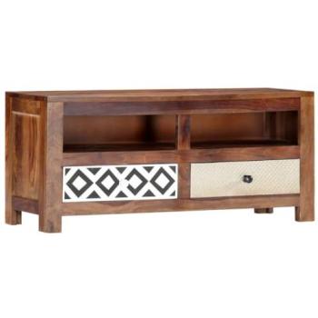 Mueble de TV multimedia estantería buffet 90 x 30 x 40 cm madera sólida marrón