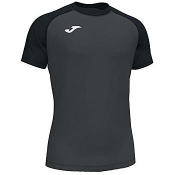 Camiseta de manga corta para hombre Teamwork en color antracita negro Joma