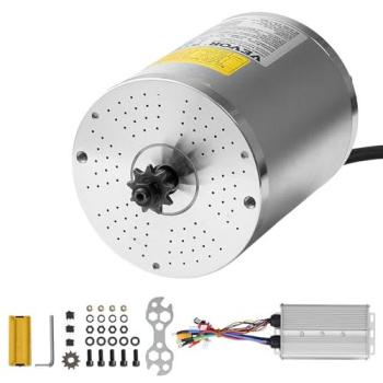 VEVOR 3000W Electric Brushless DC Motor Kit - 72V 4900RPM with Upgraded Speed Controller for Go Karts, E-Bikes, Motorcycles, and Scooters