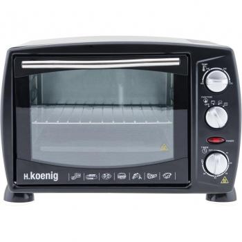 H.Koenig FO18 Hornos, 1300 W, Acero Inoxidable, Negro