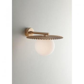 Aplique de pared Globe oro satinado 1 bombilla 16,5cm G9 Fan Europe