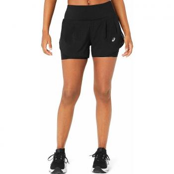 ASICS Road 2in1 3.5 Inch Pantalones Cortos para Mujeres - Negro