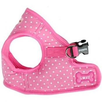 Arnés Dotty Vest Rosa para perros pequeños, sin tirones, ligero y cómodo