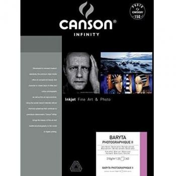 Papel Fotográfico Canson Infinity Baryta Photo II A3 310 g/m² 25 Hojas