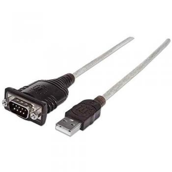 Adaptador USB a Serial DB9 0.45m Prolific PL-2303HXD Plata