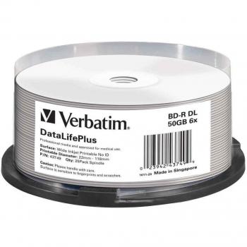 Verbatim 43749 - Disco DVD Blu-ray de 50 GB, 6x. 25 Discos
