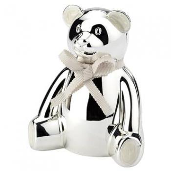 Silver Plated Teddy Bear Money Box - Luxury Children's Gift by Arthur Price of England