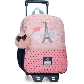 Mochila de paseo Enso Bonjour 32cm con carro