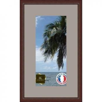 Marco de fotos de pared 17 x 17 x 37 x 37 marco, moderno, 2,3 cm de longitud, de madera, madera, Marron-38, Passe-Partout TV Grey