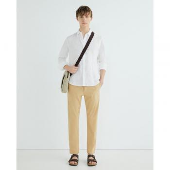 North Sails Defender Slim Fit Stretch Chinos for Men - Beige, Size 33