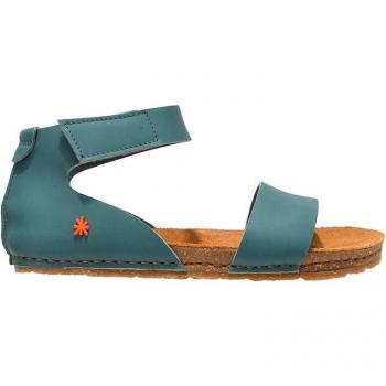 Art Sandalias de Mujer Creta 0382 Piel Autocierre Color Azul Vaquero