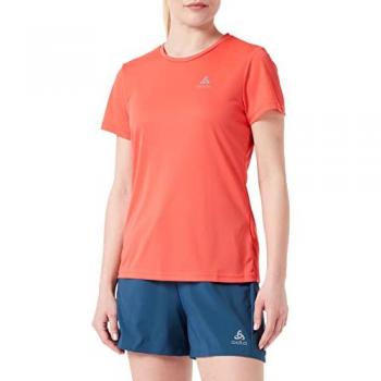 Camiseta de Entrenamiento Odlo Essential Flyer Mujer Manga Corta Rosa (S)