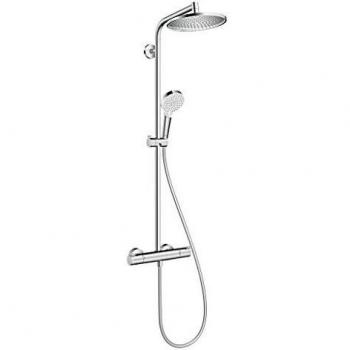 Hansgrohe 27268000 Crometta S 240 columna de ducha, 2 tipos de chorro, ahorro de agua, cromo