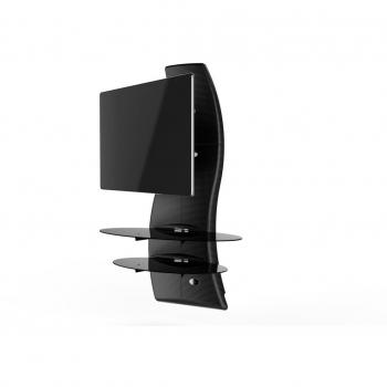 Meliconi Ghost Design 2000 DR - Mueble de Pared orientable con Brazo para Pantallas Plasma/LCD de 32 - 63'', Carbono