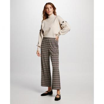 Pantalón Vila Viraja HW 7/8 Marrón para Mujer