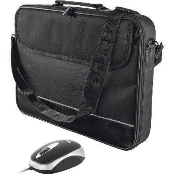 Trust 18902 - Maletín para portátil de hasta 16 y ratón Trust Centa Negro y Blanco