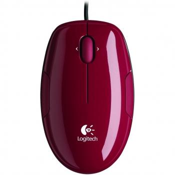 Logitech M150 - Ratón óptico, color cinnamon rojo