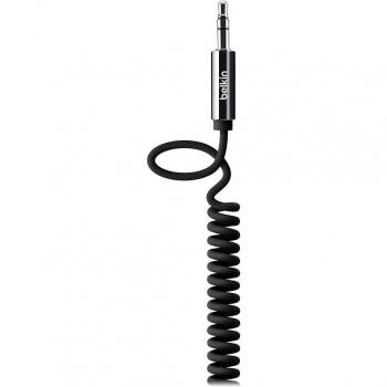 Belkin MIXIT↑ 3.5mm Audio Cable, Coiled, 1.8m - Black