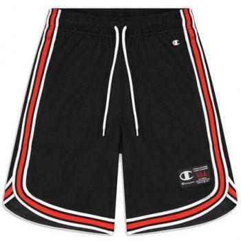 Champion Bermuda Street Basket Short para Hombre en Negro 218770-KK001