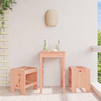 Taburetes de jardín 2 piezas madera maciza Douglas 40x36x45 cm Marrón