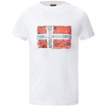 Napapijri K Seitem Camiseta, Blanco