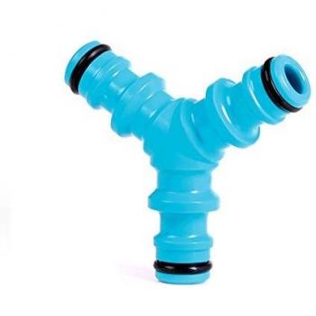 Conector Rápido en Y CellFast 1/2 y 5/8 para Mangueras de Jardín