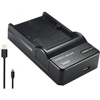 Lemix (BCG10E) Cargador USB ultra slim para baterías Panasonic DMW-BCG10E, DMW-BCF10 y DMW-BCJ13 y para modelos (enumerados a continuación) Panasonic Lumix DMC
