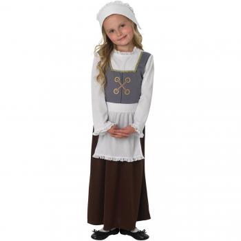 Disfraz para niñas de pobre Tudor victoriano Historical Book Day School Fancy Dress