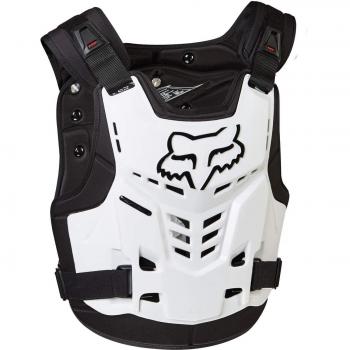 FOX Racing 13558-008-S/M Chest Guard, White, S/m
